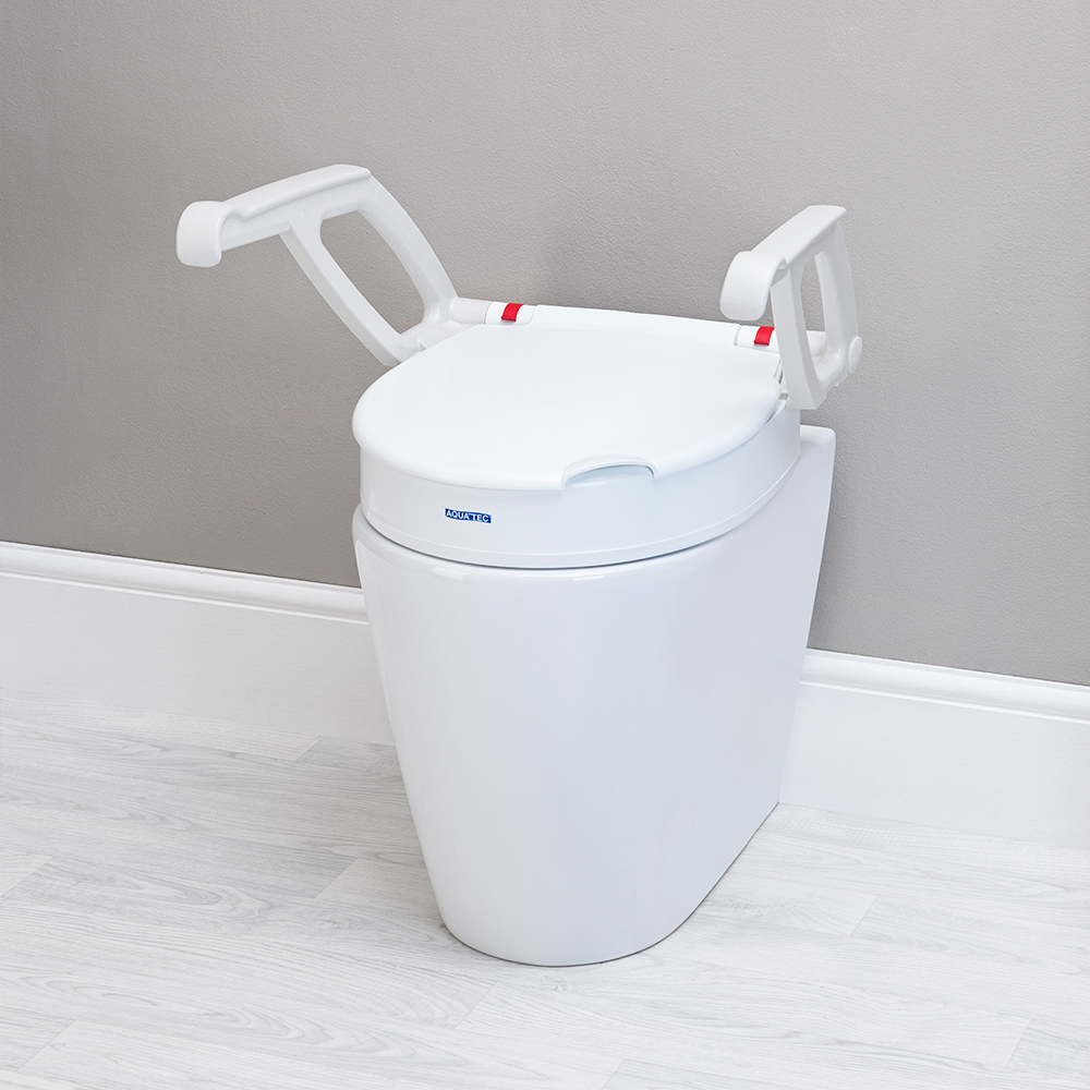 Aquatec® 90000 Toilettensitzerhöhung mit Armlehnen