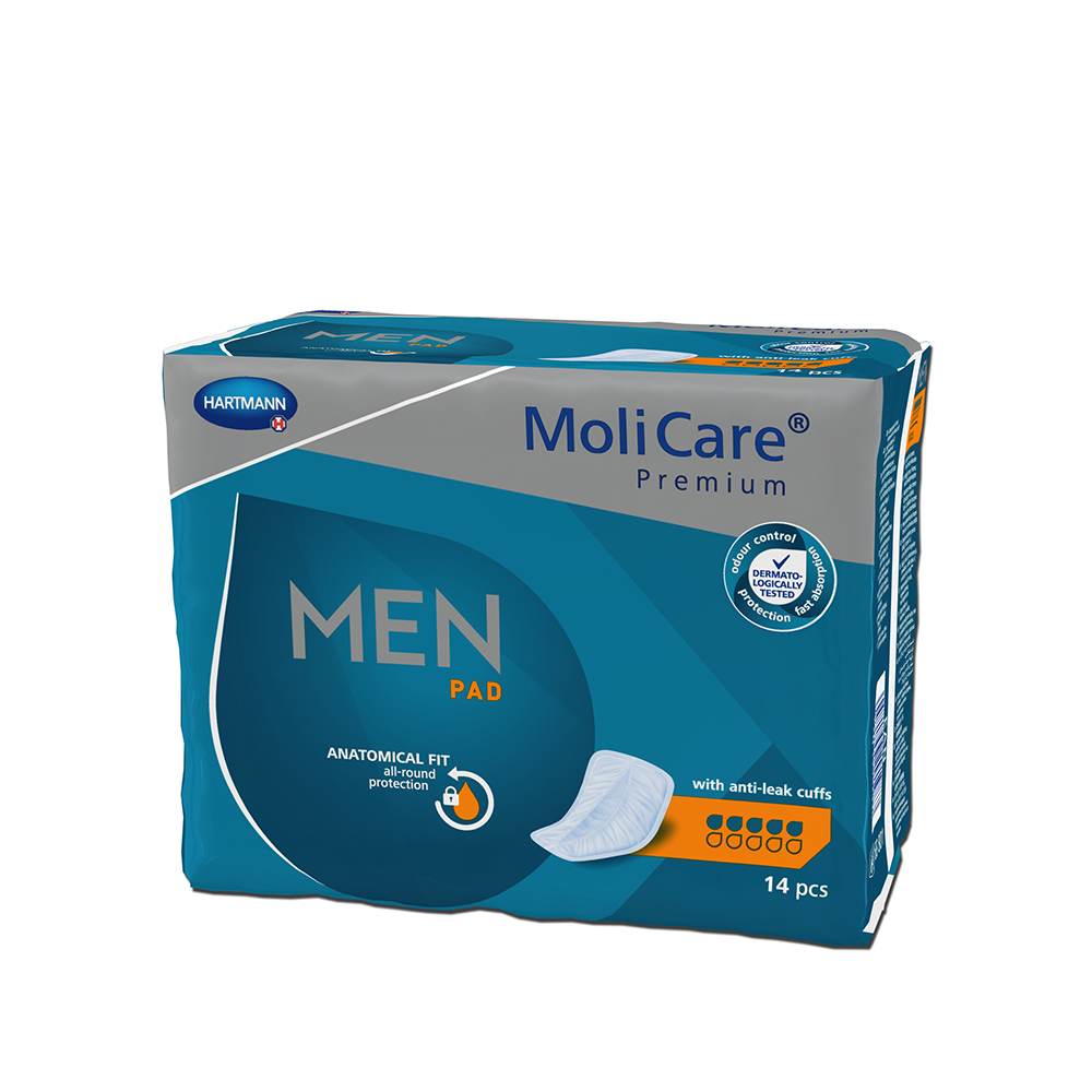 MoliCare Premium Men Pads, Saugstärke 5, 14 Stück, Paul Hartmann AG