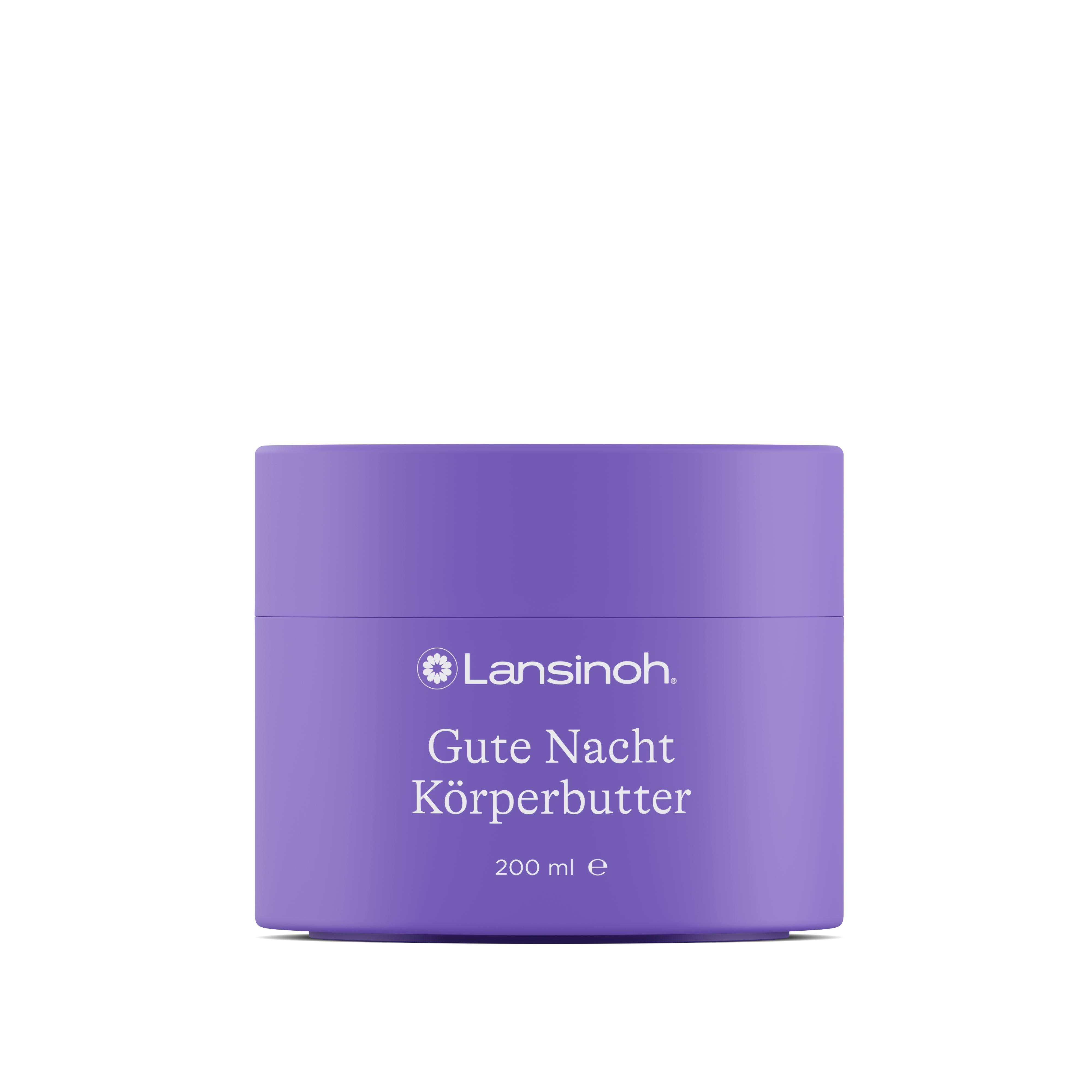 Lansinoh Gute Nacht Körperbutter, lila 200-ml-Tiegel, reichhaltige Pflege mit Magnesium für entspannende Abendroutine während und nach der Schwangerschaft