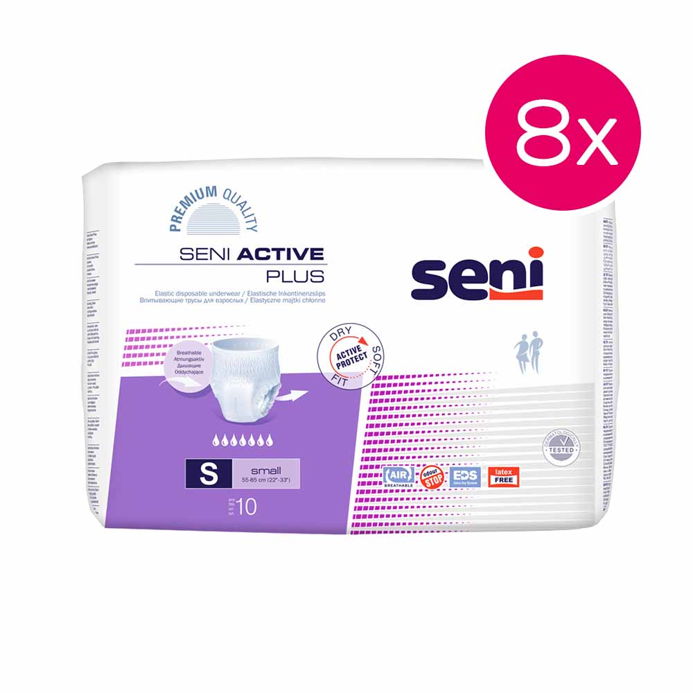 SENI ACTIVE Plus Inkontinenzslip - 8 x 10 Stk.