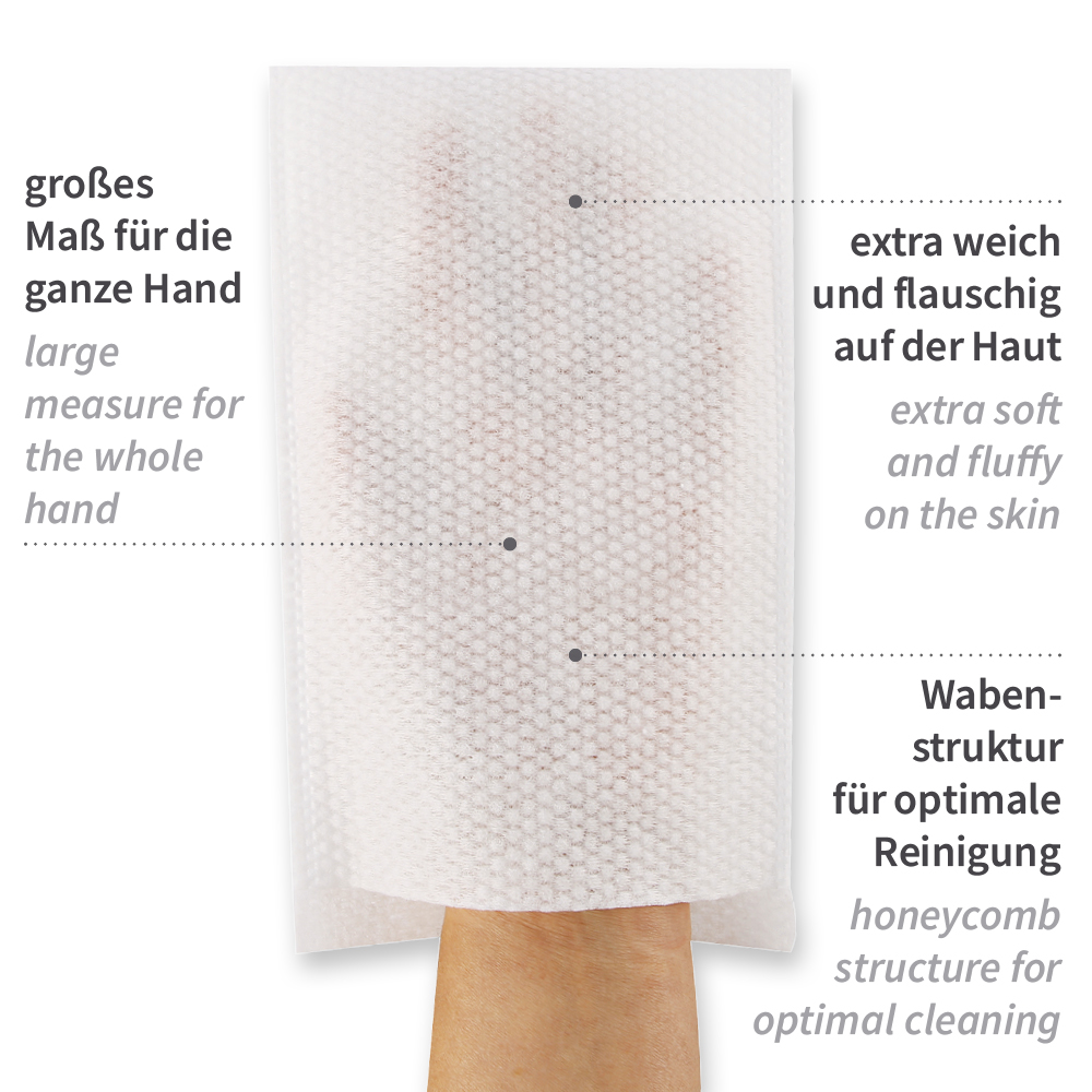 Hygostar Waschhandschuhe Soft - Spunlace - 50 Stück