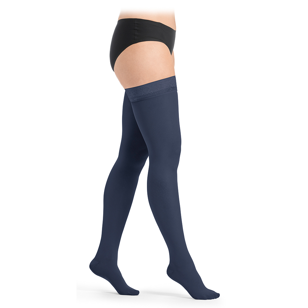 sigvaris highlight kompressionsschenkelstrumpf farbe marine