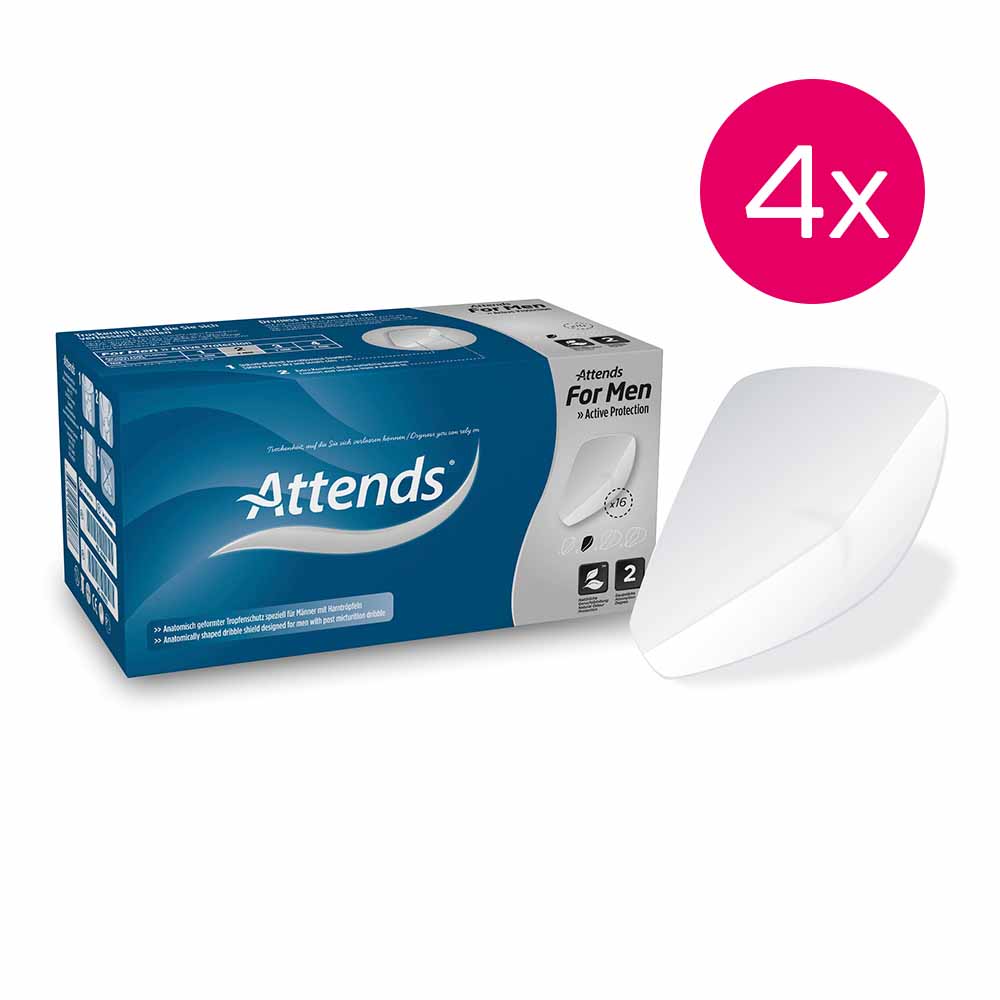 ATTENDS for Men shield 1 + 2