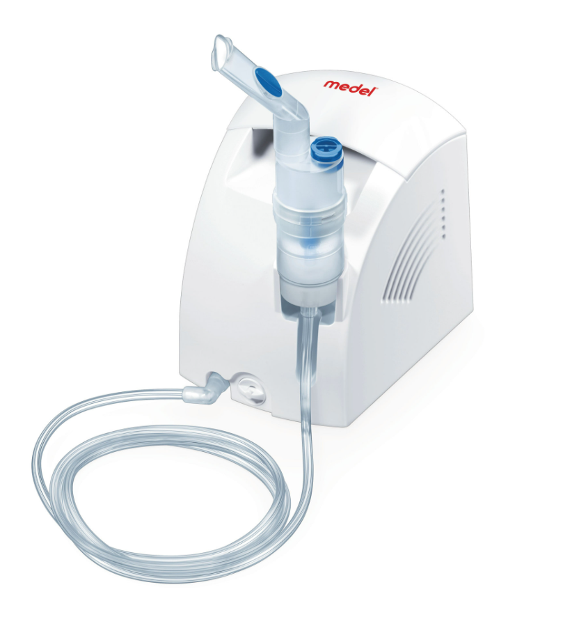 Nebulizer, Inhalationsgerät, Medizinisches Gerät, Transluzente Schlauch, Weiß, Inhalationstherapie, Nebulizer, Dampfgerät, Vernebler, Medizinisch