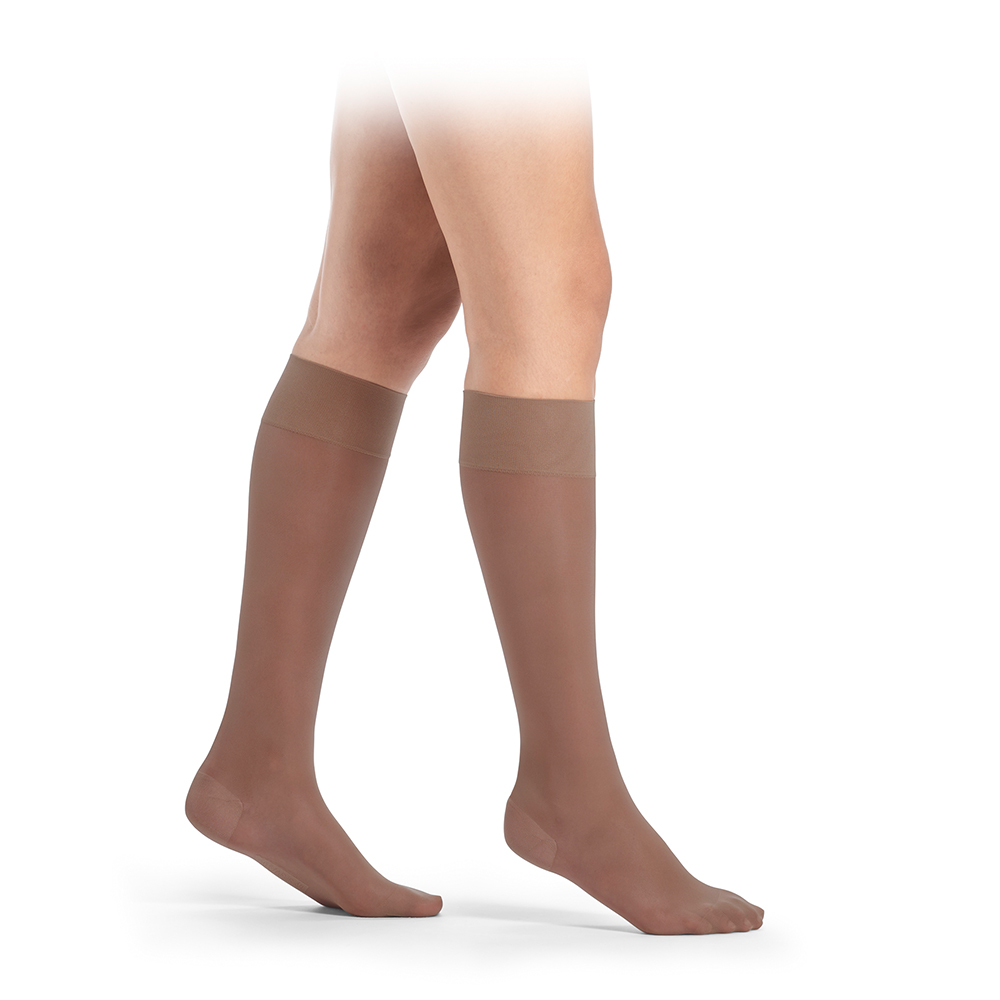 sigvaris deliah kompressionskniestrumpf 70d farbe mauve