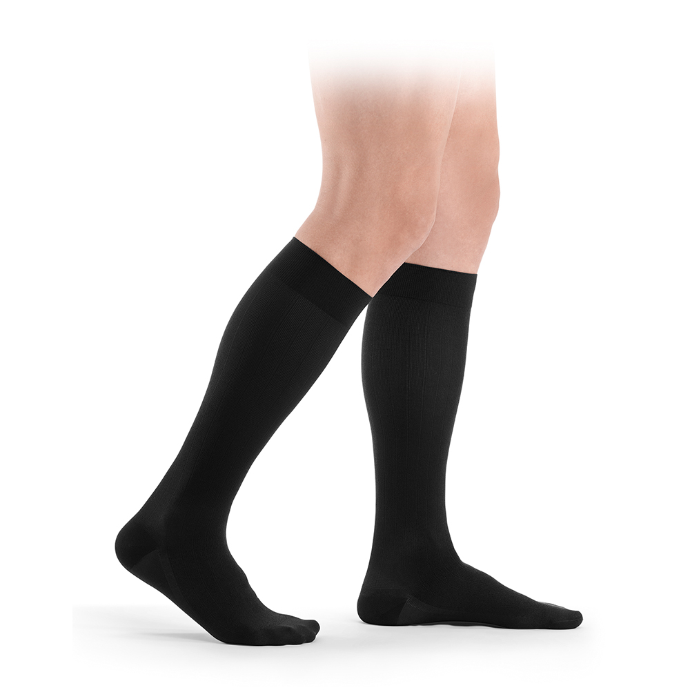 sigvaris kompressionskniestrumpf highlight fuer mann farbe black