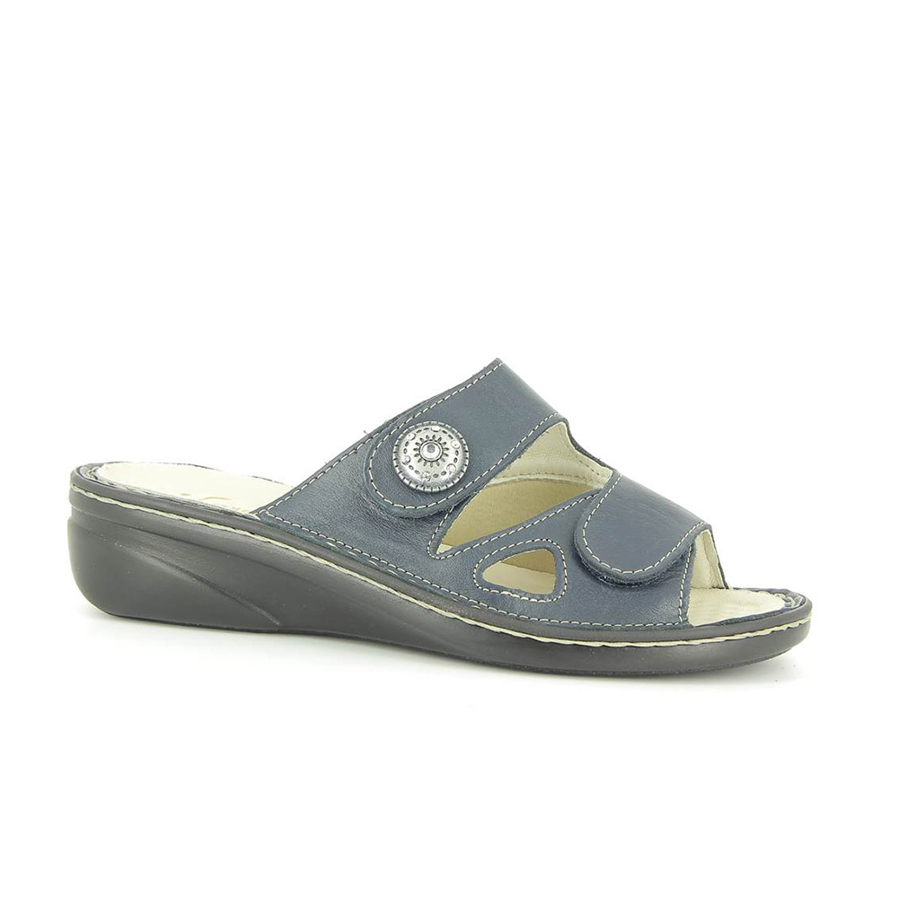 Varomed Florett Maria Damen Pantolette dunkelblau