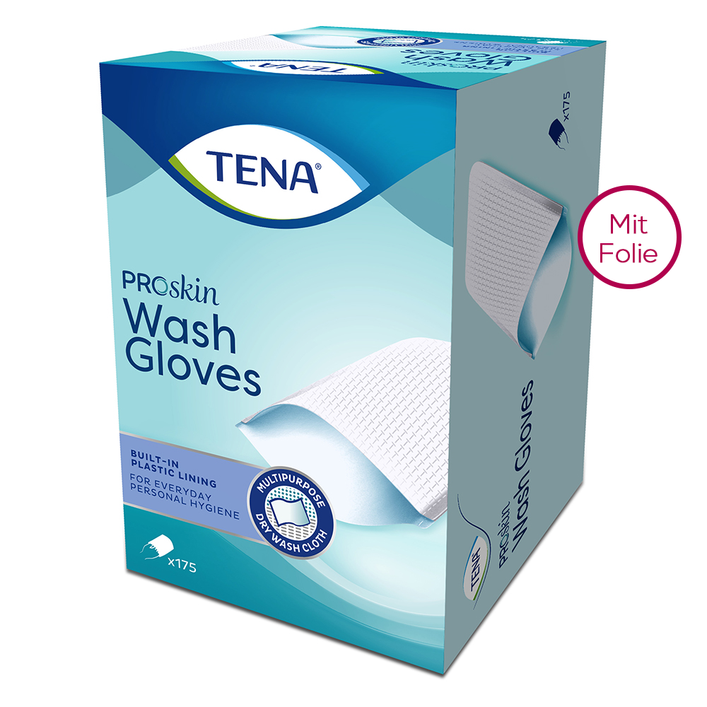 TENA WASH Gloves (mit Folie)
