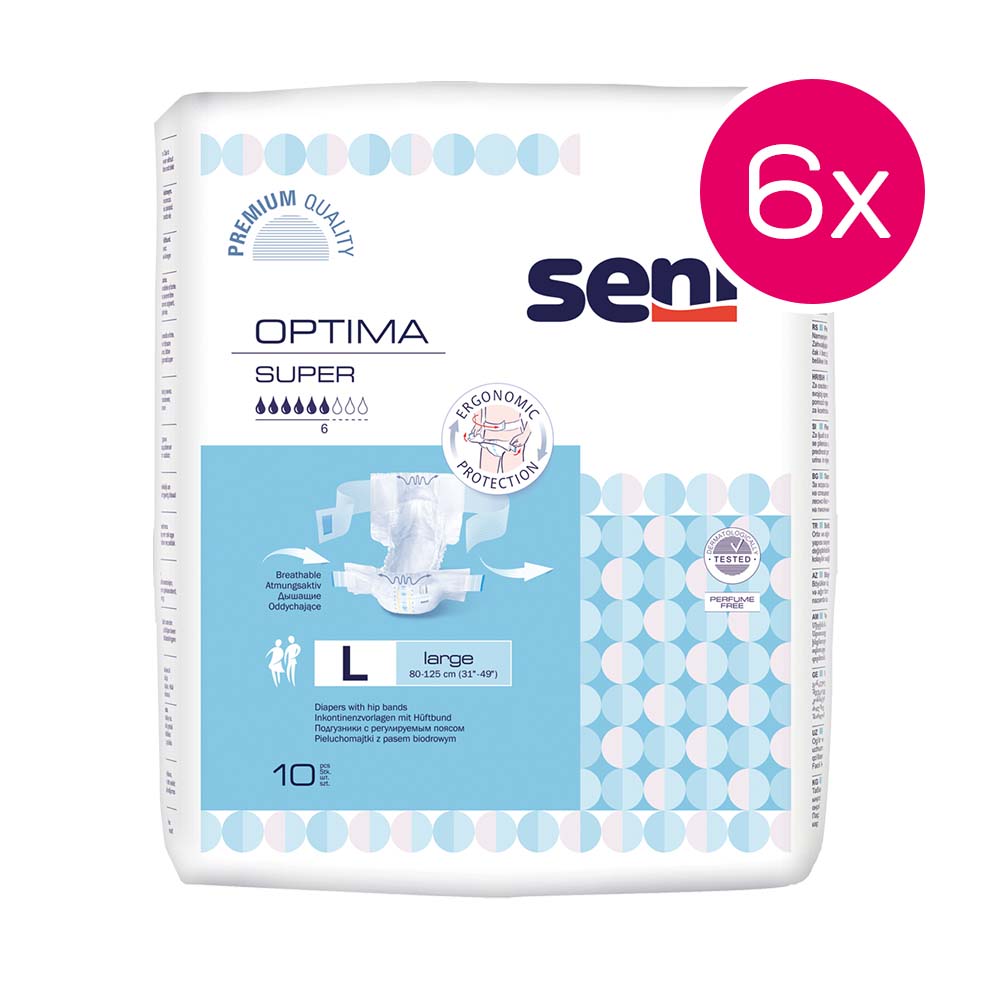 Seni Optima Super Large Karton mit 6 Packungen