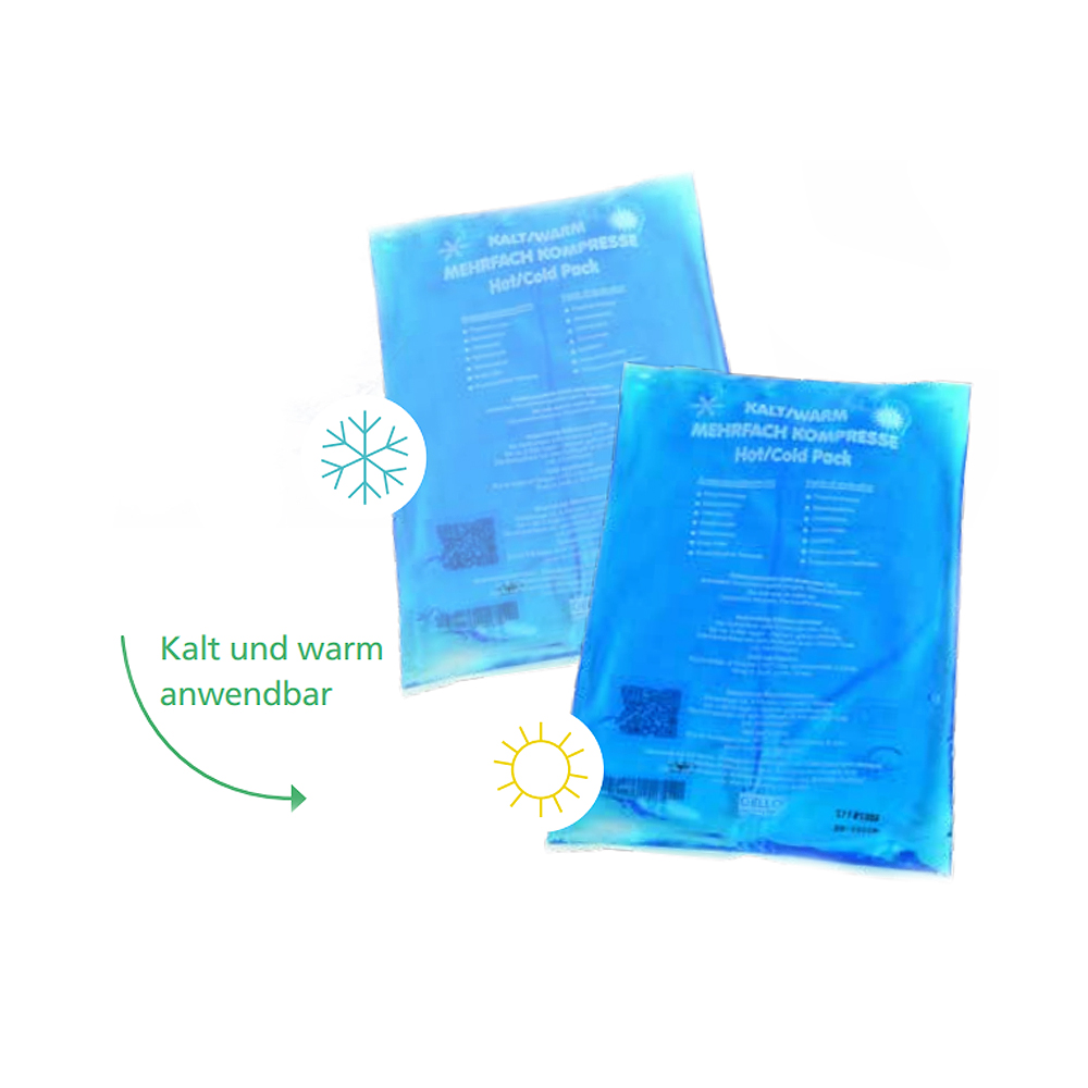 Sundo Homecare Kalt-/Heißkompresse zur Kälte- und Wärmetherapie, wirkt schmerzlindernd, entzündungshemmend und abschwellend, leicht zu reinigen und desinfizieren