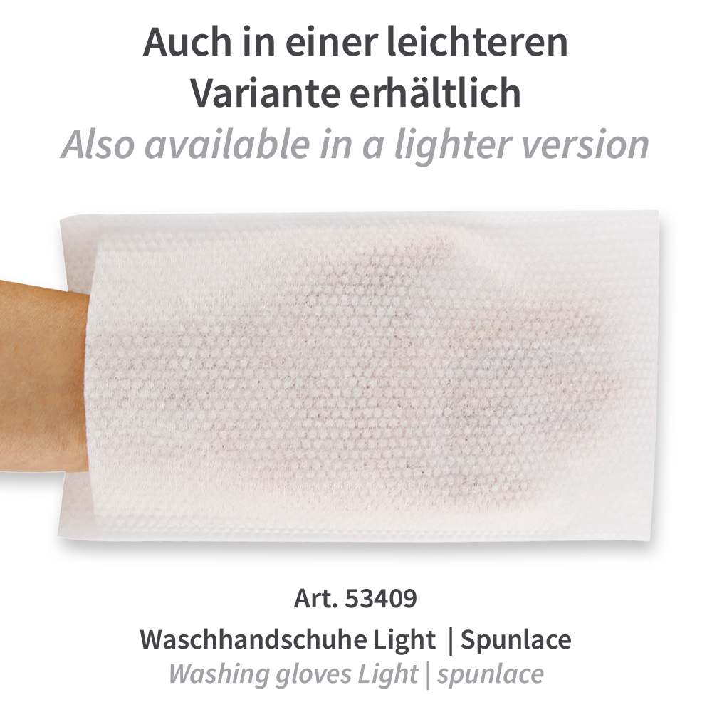 Hygostar Waschhandschuhe Soft - Spunlace - 50 Stück