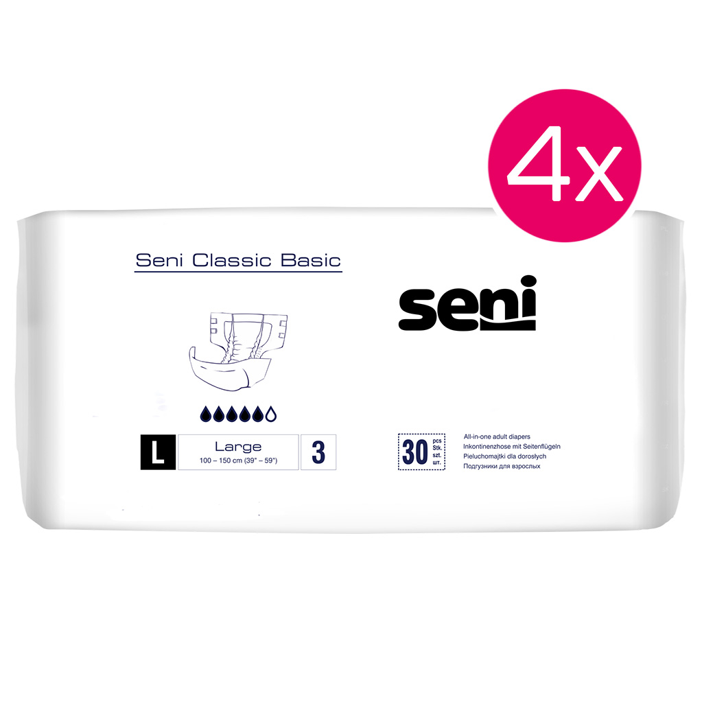 Seni Classic Basic Large Karton mit 4 Packungen
