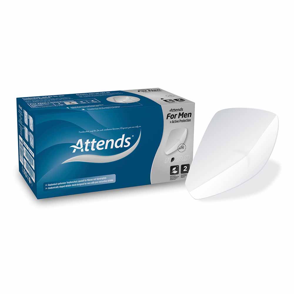 ATTENDS for Men shield 1 + 2