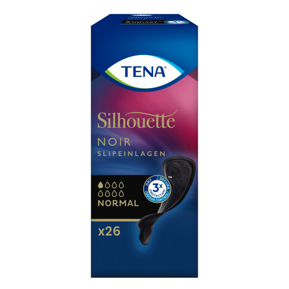 TENA SILHOUETTE Slipeinlagen Normal Noir