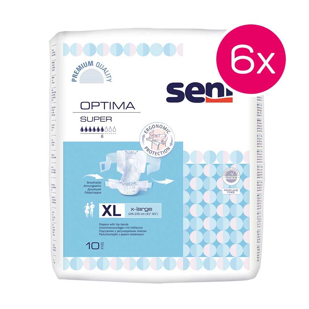 Seni Optima Super Extra Large Karton mit 6 Packungen