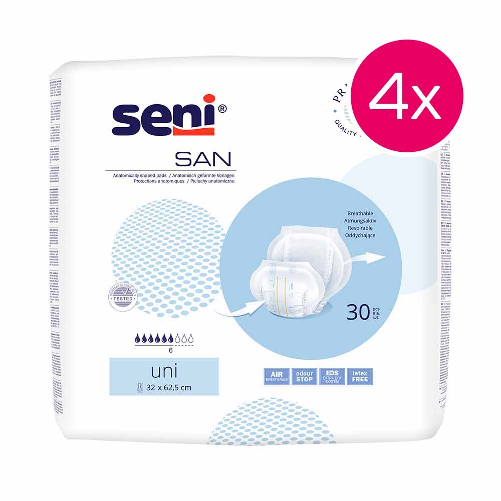Seni San Uni Karton mit 4 x 30er Packungen