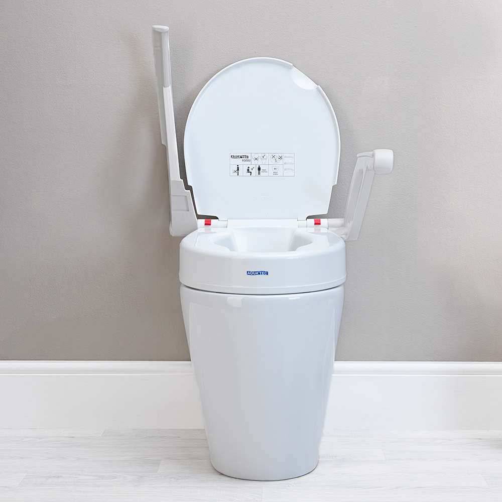 Aquatec® 90000 Toilettensitzerhöhung mit Armlehnen