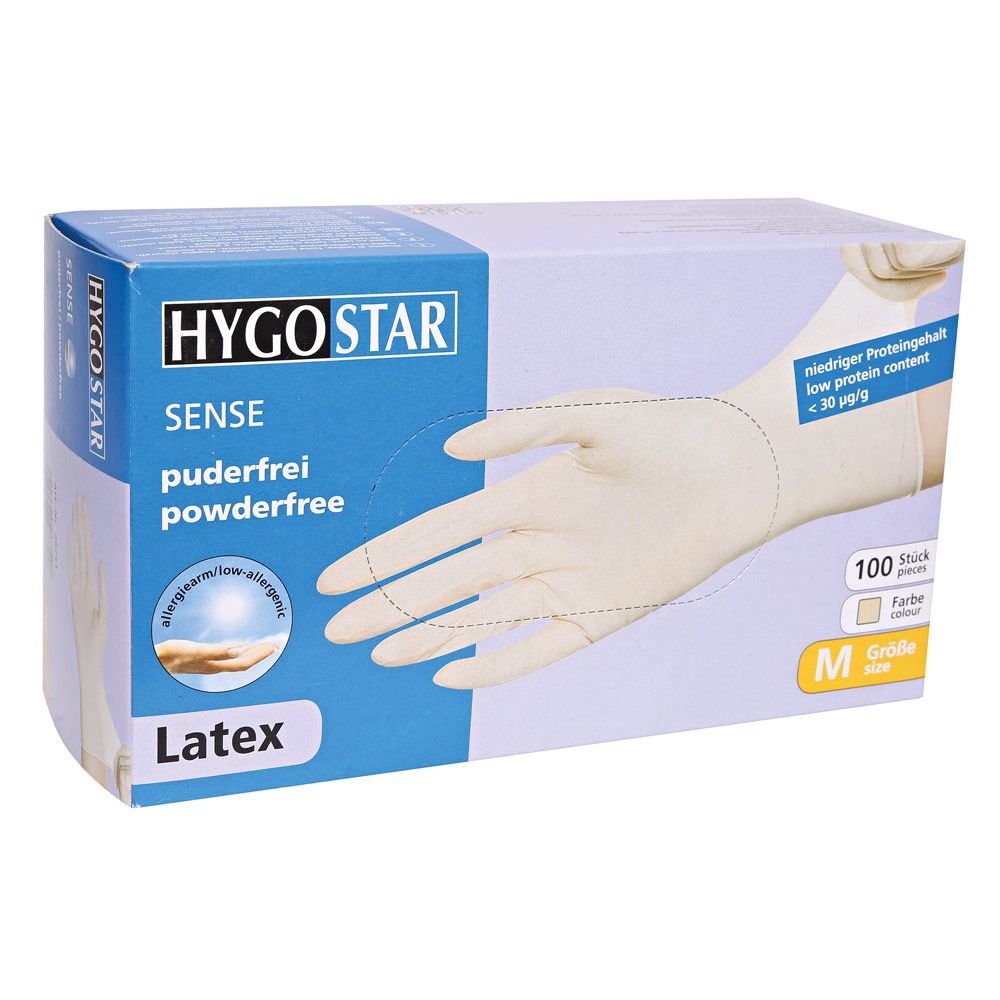 Hygostar Latexhandschuhe Sense - puderfrei