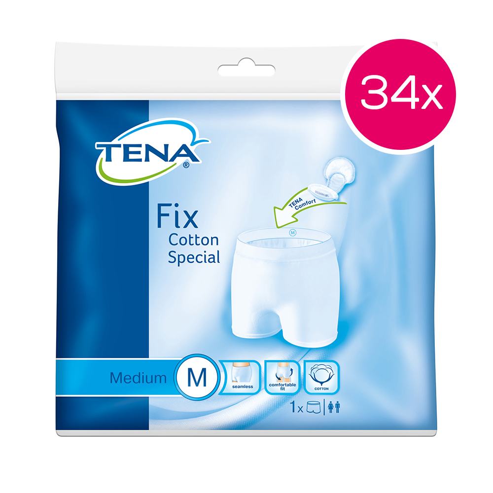 TENA Fix Cotton Special M Karton mit 34 x 1 Stück