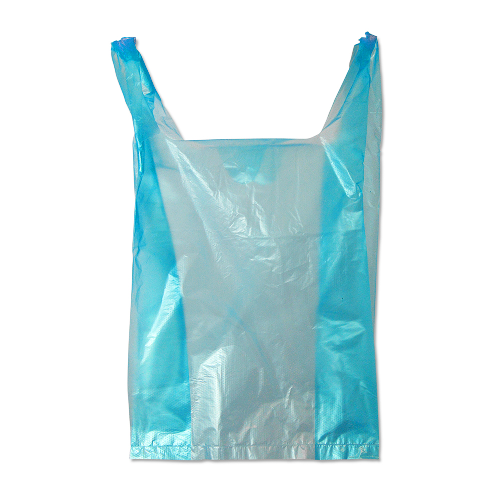 Entsorgungsbeutel in Weiß-Durchsichtig und Blau