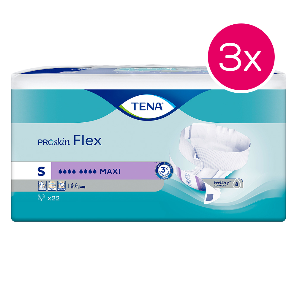 TENA Flex Maxi Small Karton mit 3 x 22er Packungen