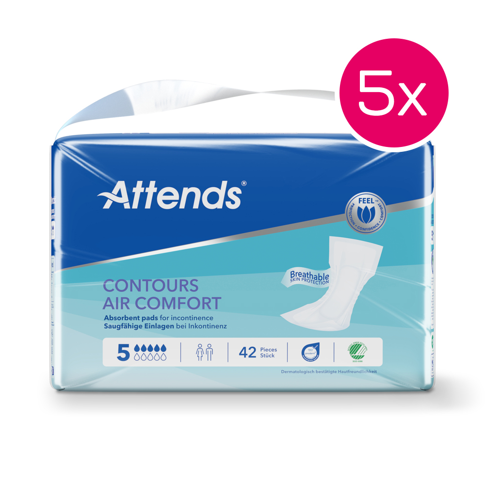 Attends Contours Air Comfort Karton mit 5 x 5er Packungen