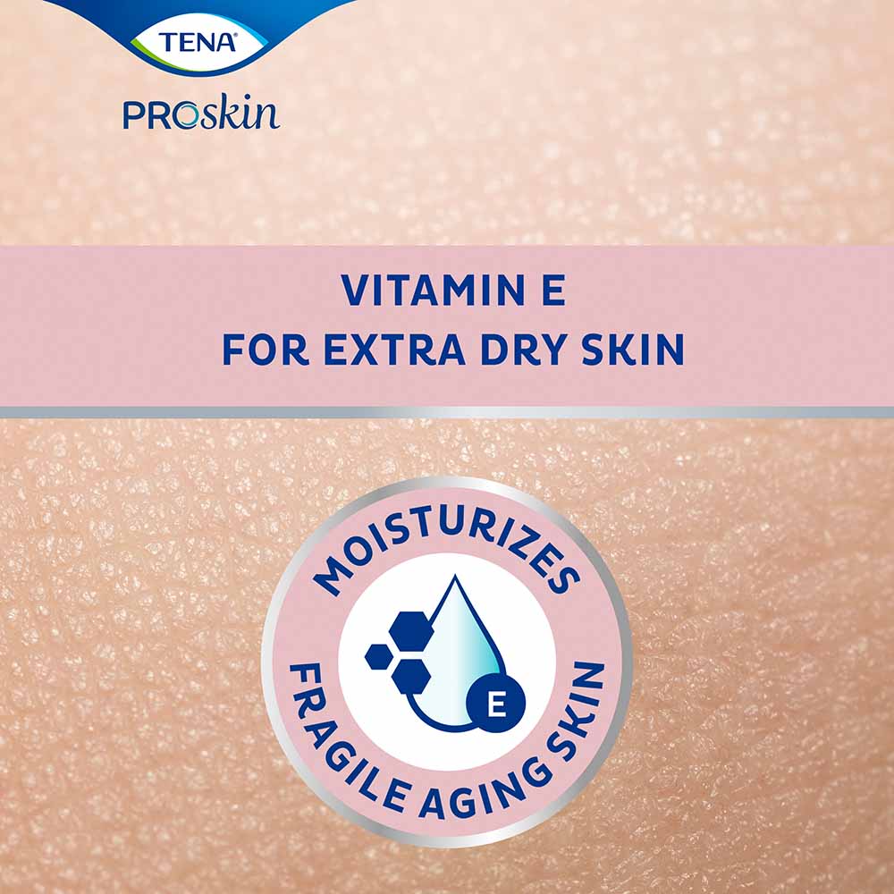 TENA BODY Cream, 150 ml, feuchtigkeitsspendende Allzweckcreme für sehr trockene und empfindliche Haut, mit natürlichen Ölen und Vitamin E, macht die Haut weich und geschmeidig