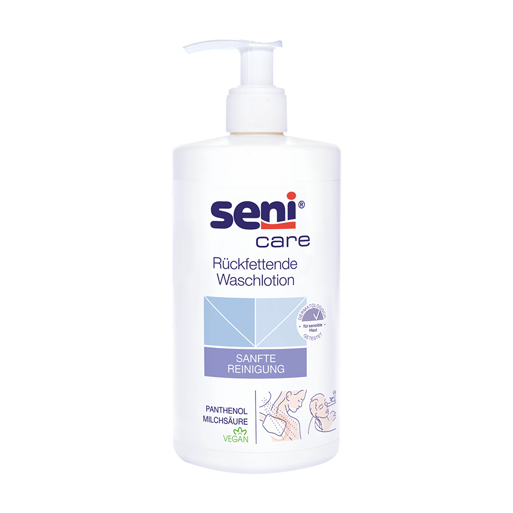 Seni Care Rückfettende Waschlotion, Flasche, Lotion