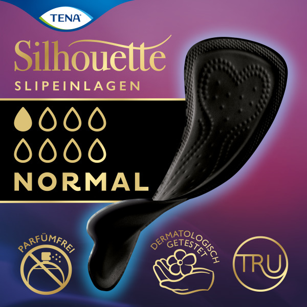 TENA SILHOUETTE Slipeinlagen Normal Noir