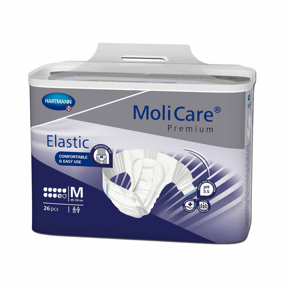 MoliCare Premium Elastic Inkontinenz-Slips, 9 Tropfen, Gr. M, 26 Stück